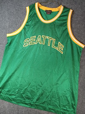 #ad Seattle Basketball grunge Jersey VINTAGE XXL KOREA SOLID 345 $14.88