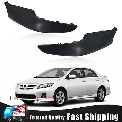 #ad For 2011 2013 Toyota Corolla S Front Bumper Lips Style Spoiler Kit LeftRight $39.99