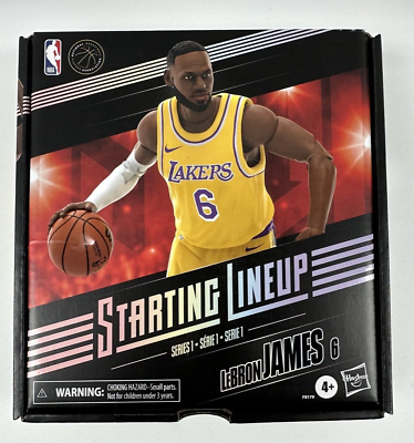 #ad NBA Starting Lineup Series 1 LeBron James Action Figure With Card And Stand NEW $12.95
