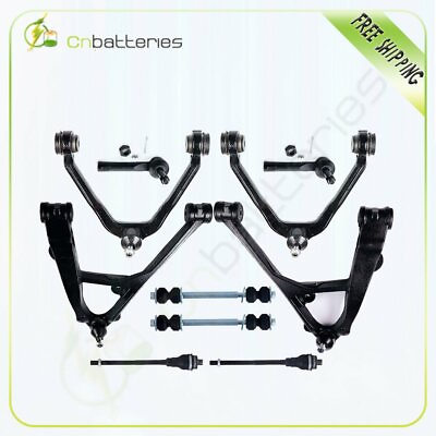 #ad Suspension 10PC Front Control Arm Tie Rod Ends Kit For 2001 2006 Chevrolet Tahoe $219.44