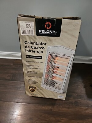 #ad New Pelonis 1500W Electric Radiant Heater with 3 Heat Settings PSH20Q3AWW $42.00