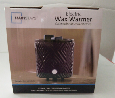 #ad Wax Warmer Mainstays Electric Dark Gray plugs in to outlet New in Box $12.75