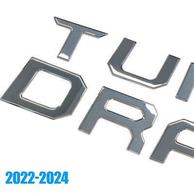 #ad 3D Tailgate Insert Letters For Tundra Emblem Chrome Silver Badge 2022 2023 2024 $22.89
