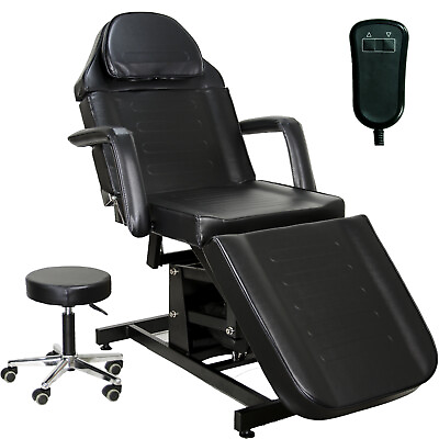 #ad InkBed Black Electric Height Adjustable Massage Tattoo Bed Studio Equipment $499.88
