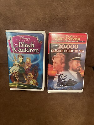 #ad The Black Cauldron VHS 1998 Foil Cover “Disney’s Masterpiece” 1000 Leagues $5.00