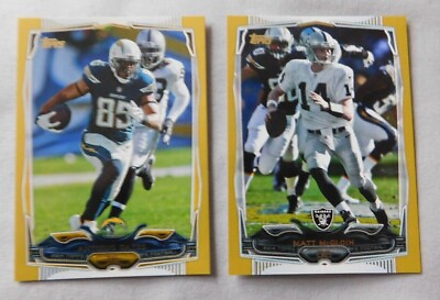 #ad 2014 Topps Gold 2014 Football Card Pick one $2.00