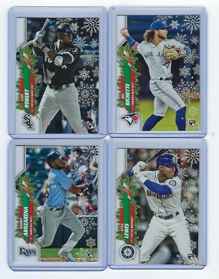 #ad 2020 Topps Walmart Holiday #HW1 #HW200 Complete Your Set BASE SINGLE ROOKIE RC $0.99