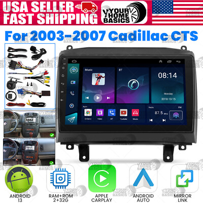 #ad For Cadillac CTS 2003 2009 10.1quot;Android 13 Car Radio Stereo GPS NAVI WIFI FM RDS $147.64