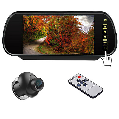 #ad Car Rear View Kit 7quot; TFT LCD Mirror Monitor HD Night Vision Reversing Camera 12v $58.89