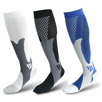 #ad 5Pairs Compression Socks 30 40 mmhg Knee High Running Sport Long Stockings Ankle $18.95