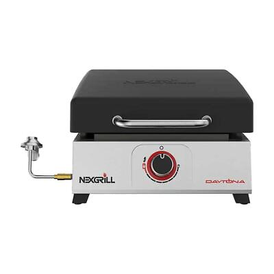 Nexgrill Flat Top Gas Grills 1 Burner Portable Propane Stainless Steel Black $136.86