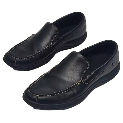 #ad Cole Haan Loafer Shoe Black Grand Slip On Men#x27;s 12 Contrast Stitch $39.99