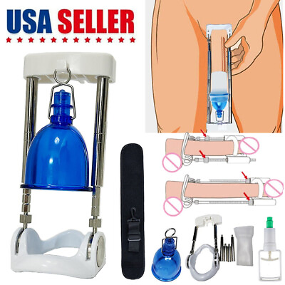 #ad #ad Super Penis Enlargement Extender Vacuum Stretcher Pump Hanger Bigger Enhancement $21.21