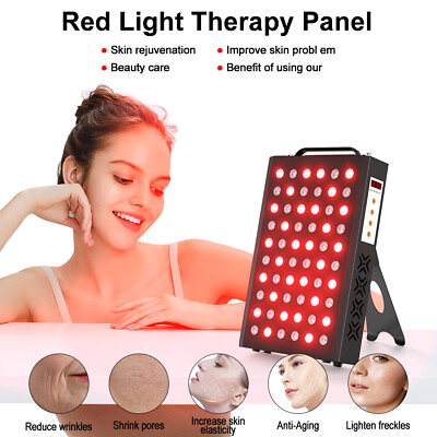 #ad Red Therapy Light Lamp 660nm 850nm Near Infrared Panel for Face Knee Skin Body $109.98