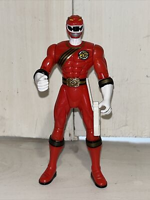 #ad Power Rangers Red Wild Force Power Ranger Action Figure 5 5 8” Punch Action $5.99