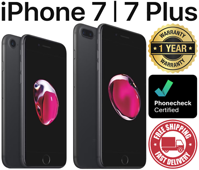 #ad #ad Apple iPhone 7 7 Plus 32GB 128GB 256GB Unlocked Verizon ATamp;T T Mobile Good $109.95