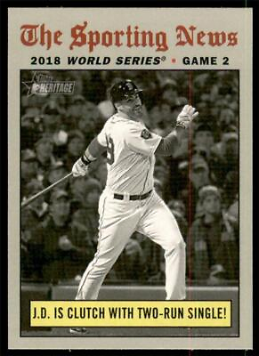 #ad 2019 J.D. Martinez is Clutch With Two Run Single Topps Heritage Card # 306 $1.95