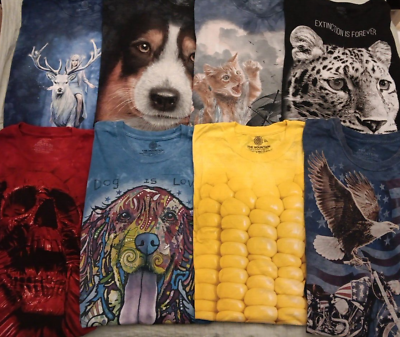 #ad Lot Of 8 Adult 2XL The Mountain Graphic AOP T Shirts Lot Vtg To Modern No Dupes $92.50
