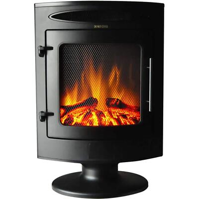#ad Cambridge Electric Fireplace 2 Heat SettingRemote ControlCurved Display Black $273.97