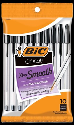 #ad Bic Pens Black 10 Packs Of 10 100ct $25.00