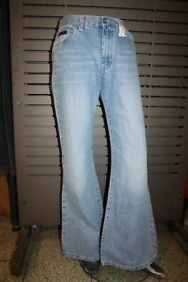#ad Gang Jeans Ladies 1024 13 Stone Blue Issued Jeans New with Rivets Vintage $48.34
