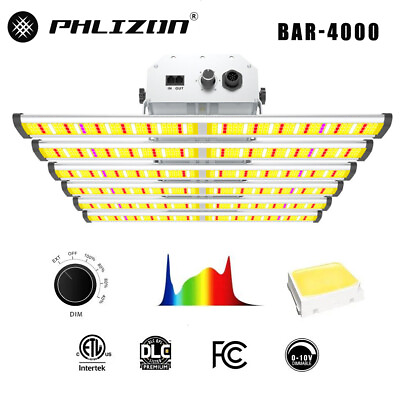 #ad BAR 4000W Grow Lights Strip Bar Full Spectrum UV IR Plant Lamp for Hydroponics $258.39