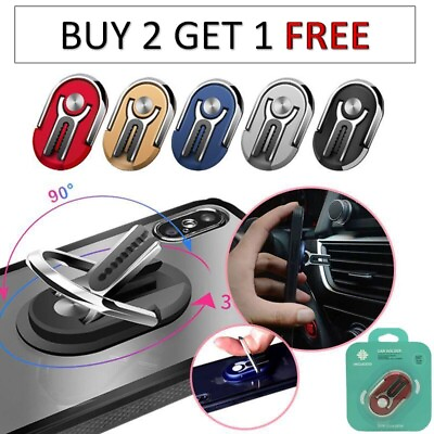 #ad Finger Ring Holder Stand Grip 360° Rotating For Cell Phone Car Air Vent Mount $4.99