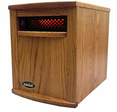 #ad SunHeat USA Infrared Heater Hand crafted Amish Made Oak 1500 Watt 5 Yr Warranty $599.00