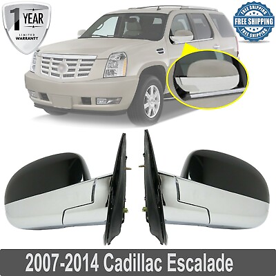 #ad Front Side View Mirror LH RH Power Glass Folding For 2007 14 Cadillac Escalade $800.00