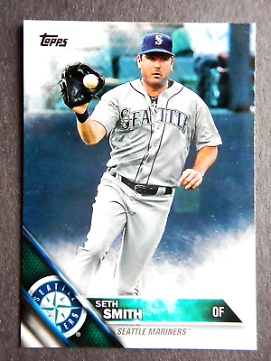 #ad Seth Smith #348 Topps 2016 Baseball Card Seattle Mariners VG $2.19