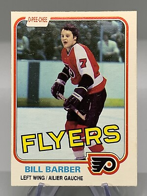 #ad 1981 82 O Pee Chee Hockey Card Bill Barber #238 Philadelphia Flyers $2.49