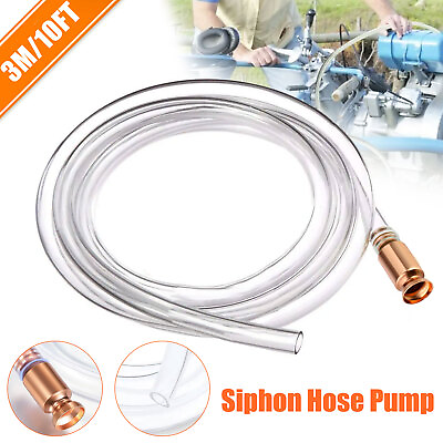 #ad 3M 10FT Siphon Hose Pump Self Priming Jiggler Shaker Transfer Fuel Water Oil US $14.48