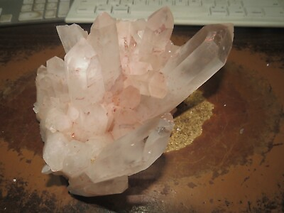 LG NATURAL HIMALAYAN QUARTZ CRYSTAL CLUSTER GEODE CATHEDRAL HEALING MINERALS $199.95