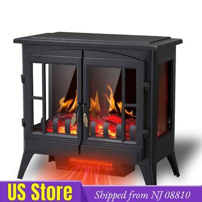 #ad 23quot; 1000W 1500W Electric Fireplace Infrared Stove Heater 3D Flamefrom NJ 08810 $120.00