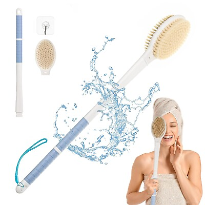 #ad 20.5quot; Back Bath Brush Long Handle for Shower for ElderlyMen and Women $10.99