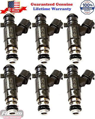#ad Genuine OEM Bosch Set of 6 Fuel Injectors Nissan Infiniti 2.5L 3.0L 3.5L FBJC100 $132.99