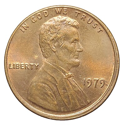 #ad USA One Lincoln Cent 1979 Bronze Coin R139 GBP 2.99