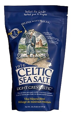 #ad Light Grey Celtic Sea Salt 1 Pound Resealable Bag–Additive FreeGluten Free454G $17.56