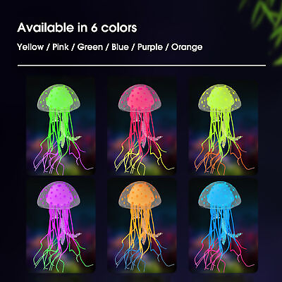 #ad Fake Jellyfish Safety Decorative Vivid Stable Fake Jellyfish Glowing $8.63