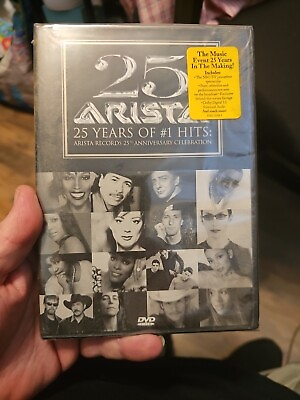 #ad 25 Years of #1 Hits Arista Records 25th Anniversary dvd New Factory Sealed $29.85