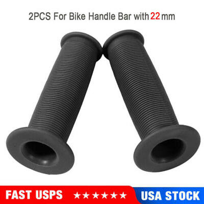 #ad Pair 22mm Motorcycle Scooter Bicycle Anti Slip Soft Rubber Handlebar Hand Grips $2.15