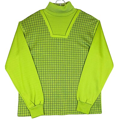 #ad Vintage Brentwood Sports Turtle Neck Sweater Men L Long Sleeve Star Trek Acetate $299.88