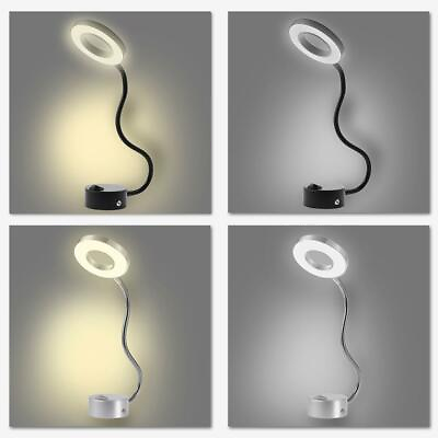 #ad Adjustable LED Wall Light Mirror Flexible Hose Lamp Bedroom Bedside Light $27.83