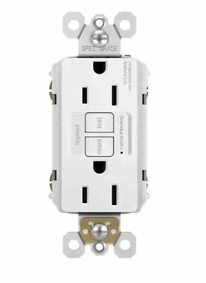 #ad gfci receptacle Legrand 1597 TRW GFCI Outlet 15A Self Test White NEW. $12.00
