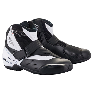 #ad Open Box Alpinestars Adults SMX 1 R V2 Vented Motorcycle Boots Black White 43 $123.47