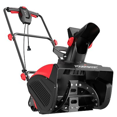 #ad PowerSmart 18 Inch Corded Snow Blower Electric Snowthrower with 15 Amp Motor DB $149.99