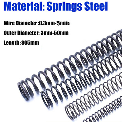 #ad Compression Spring Pressure Springs Wire Dia 0.3mm 6mm OD 3mm 50mm Length 305mm $2.01