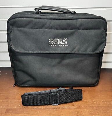 #ad Official Sega Game Gear Shoulder Bag Black Carrying Soft Case Travel with Insert $25.00