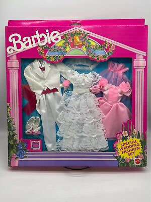 #ad Barbie Special Wedding Fashion Set Vintage 1992 Clothing Accessories NEW SEALED $39.99