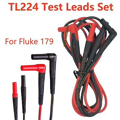 #ad TL224 SureGrip Insulated Test Lead Set For Fluke 179 True RMS Digital Multimeter $21.99